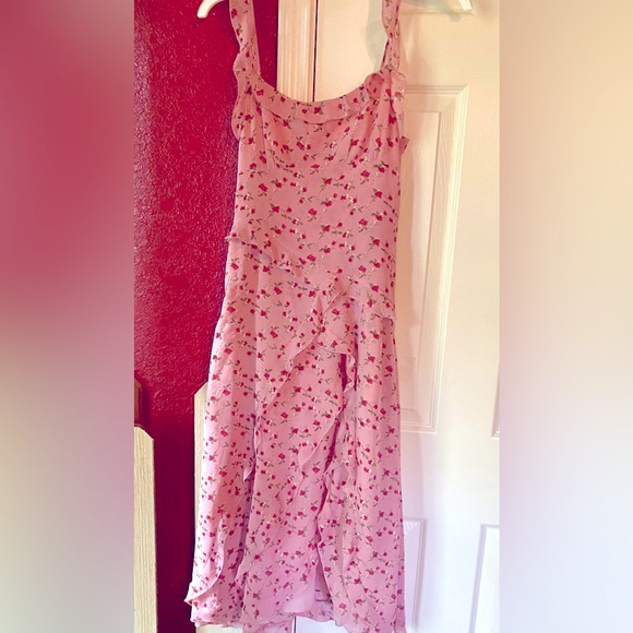 Floral ruffle spaghetti strap dress by Yesstyle size Small - Picture 1 of 6